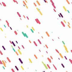 Seamless abstract Geometric pattern. Hand drawn doodle round shapes isolated on white background, vintage childish texture for print, fabric, textile, apparel. Vector illustration