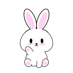 Naklejka na ściany i meble Bunny rabbit cute 