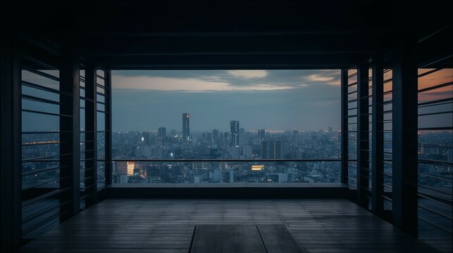 Minimalistic professional architecture photography. AI generative