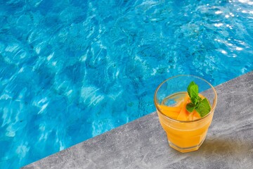 Tasty fresh Lemonade drink in glass