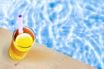 Tasty fresh Lemonade drink in glass