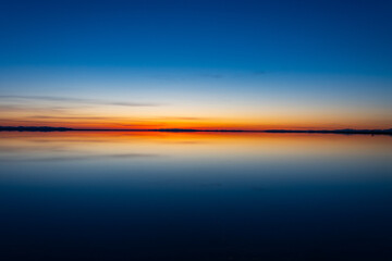Fototapeta na wymiar Bonneville Salt Flat during sunrise