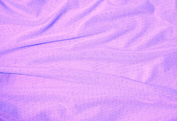 Fototapeta na wymiar Vintage style concept with waves purple mesh fabric. Monochromatic background. Retro fashion aesthetic.