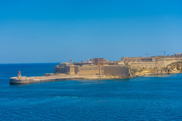 View of Fort Ricasoli from Valletta,  Malta