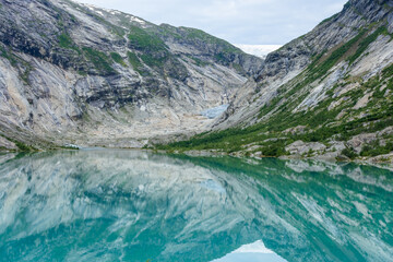 Glacial Lake of the Nigardsbreen Glacier, Jostedalen,  Norway