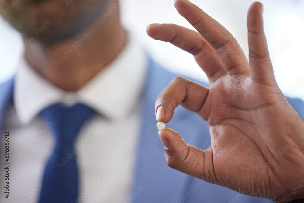 Poster ive got this all under control. closeup shot of an unrecognisable businessman gesturing an ok sign i