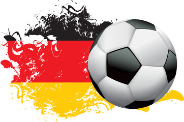 Germany Soccer Transparent Grunge Design