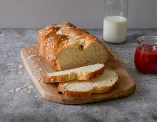 Easter sweet bread. Easter time, springtime. 