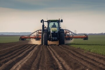 Rural Progress: Watch a Farm Tractor Spray Pesticide in Action, generative ai