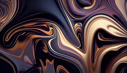 Elegant Liquid Marble Texture, Luxurious Swirling Colors, Sophisticated Abstract Wallpaper, High Resolution, 8K. Generative AI