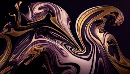 Elegant Liquid Marble Texture, Luxurious Swirling Colors, Sophisticated Abstract Wallpaper, High Resolution, 8K. Generative AI