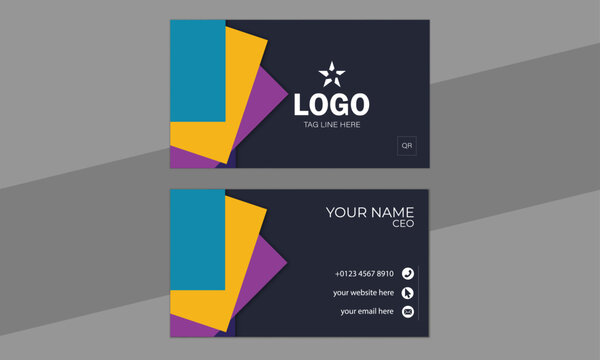 unique design, business card, cool color, smart design