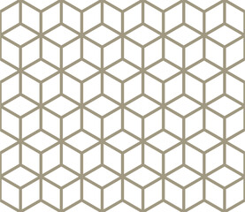 A beige and beige geometric pattern with the word hexagons on the bottom