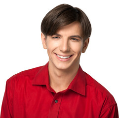 Portrait of a Smiling Young Man