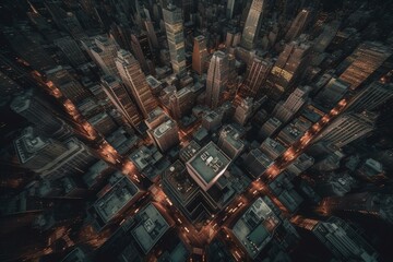 City in the sky. Generative AI