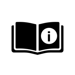 open book info guide manual outline icon - obrazy, fototapety, plakaty