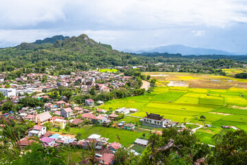 traditional village of tana toraja land, indonesia
