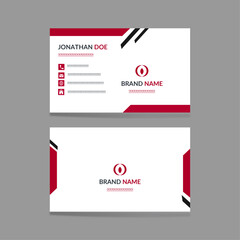 Corporate business card design template.