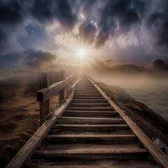 Stairs leading to heaven