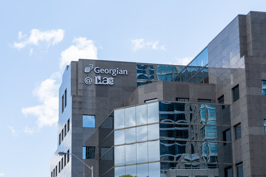 Toronto, ON, Canada-April 26, 2023: Georgian ILAC building in Toronto. Georgian at ILAC is a 
Educational institution.
