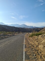 road in the mountains of Moro - Ancash Peru