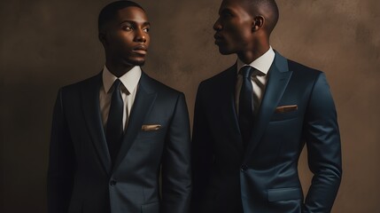 portrait of a business man and friend