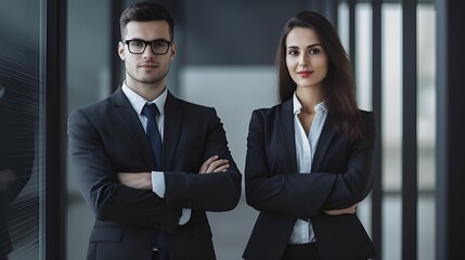 portrait of two people