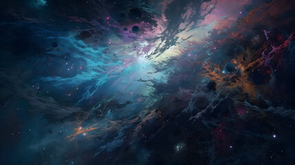 Obraz na płótnie Canvas 宇宙の星々 No.015 | Stars of the Universe Generative AI