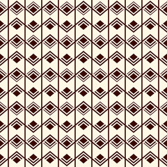 Ethnic seamless pattern. Geometric print. Chevrons, zigzag lines, diamonds background. Tribal, native americans ornament