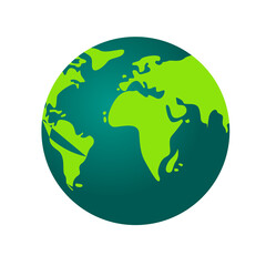 planet earth or globe world illustration