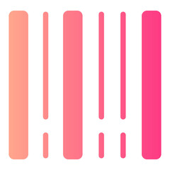barcode scan gradient icon