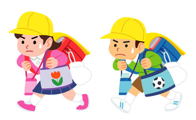 小学一年生の登校