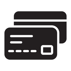 credit card glyph icon