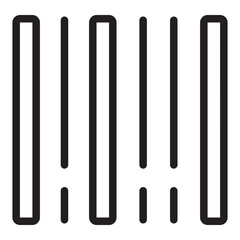 barcode scan line icon