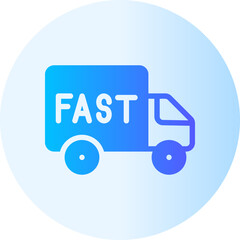 fast delivery gradient icon