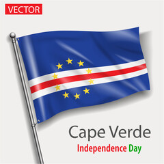 Cape Verde country flag independence day