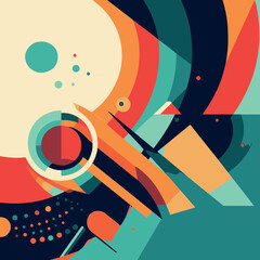 abstract background with modern shapes, vector illustration.