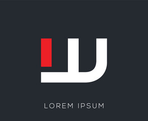 Obraz premium Initial Alphabet 'W' Logo Design Template