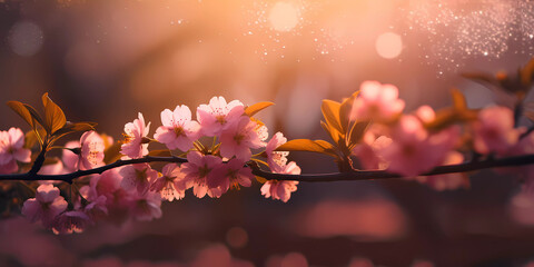 Obraz na płótnie Canvas Cherry blossom sakura background