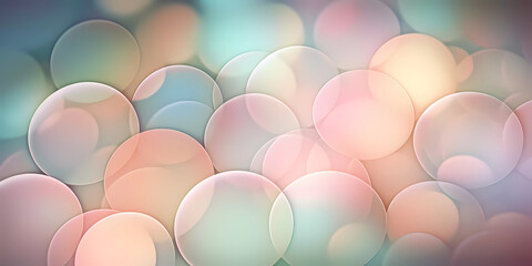 Bokeh lights, pastel color