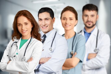 Fototapeta premium Medical students team, healthcare concept