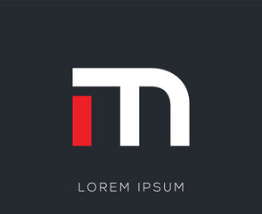 Initial Alphabet 'M' Logo Design Template