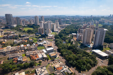 Ribeirão Preto, Sao Paulo/Brazil - Circa April 2023: Ribeirao Preto, botanical garden, avenue...