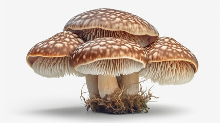 Fototapeta premium Mushroom and mushrooms with white background