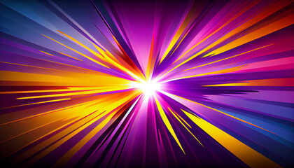 Obraz premium Generative AI, Chromatic Burst: Dynamic Abstract Background with Vibrant Colors