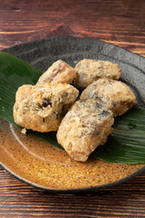 鯖鼻水煮の竜田揚げ