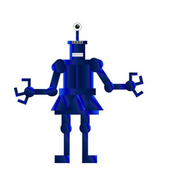 blue robot Ai