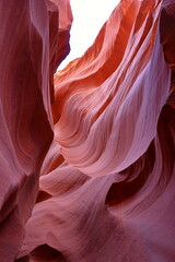 Obraz premium Lower Antelope Canyon a Natural attraction in the Navajo Reservation near Page, Arizona USA