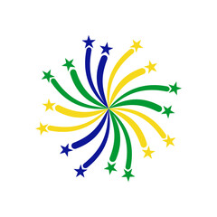 Fototapeta na wymiar Saint vincent flags icon set, Saint vincent independence day icon set vector sign symbol