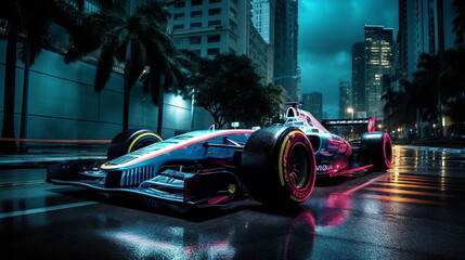 Naklejka premium F1 Miami Race